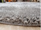 Тъкан килим 3D SHAGGY GRANDE grey КРЪГ